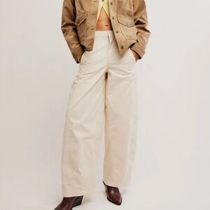 FP Movement by Free People Cream Wide-Leg Pants